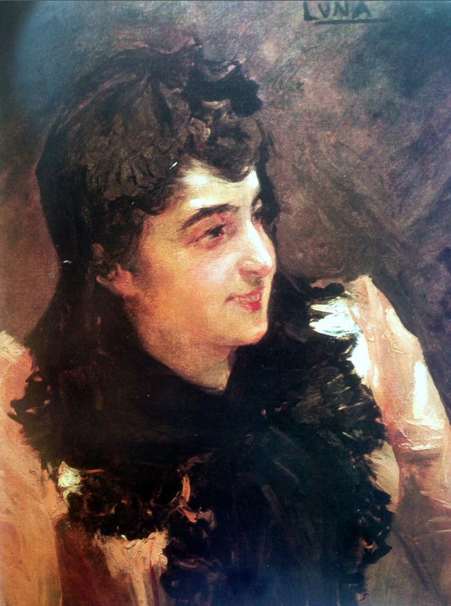 Juan Luna - La Madrileña (Sul balcone)